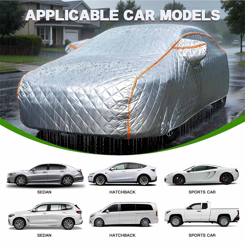 Hail Protection Car Cover A- Universal Fit for Sedans, SUVs & Pickup