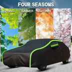 Lightweight car cover material close-up: 190T Oxford fabric, breathable waterproof dustproof high-quality materials