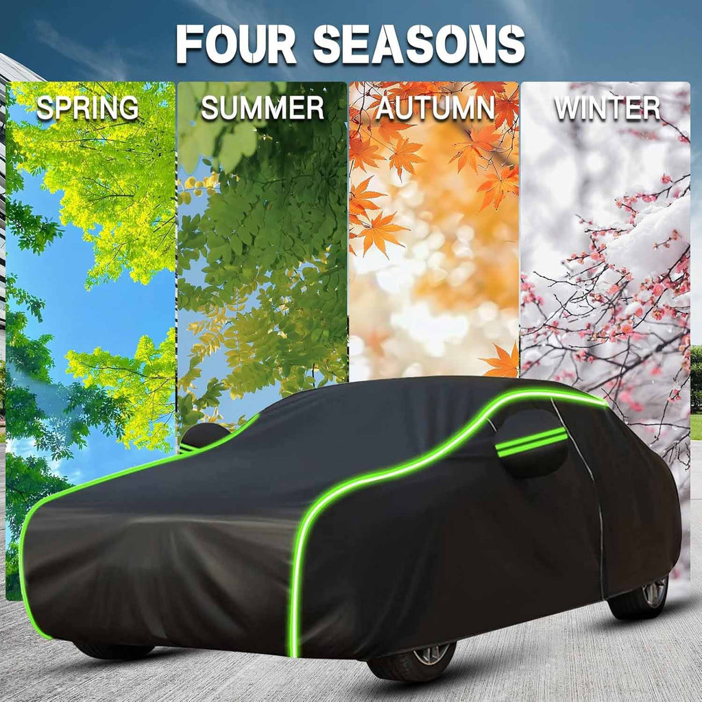 Lightweight car cover material close-up: 190T Oxford fabric, breathable waterproof dustproof high-quality materials